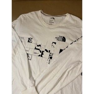 The North Face Mens T Shirt Long Sleeve Cotton Crew Neck Tee Shirts Size XL